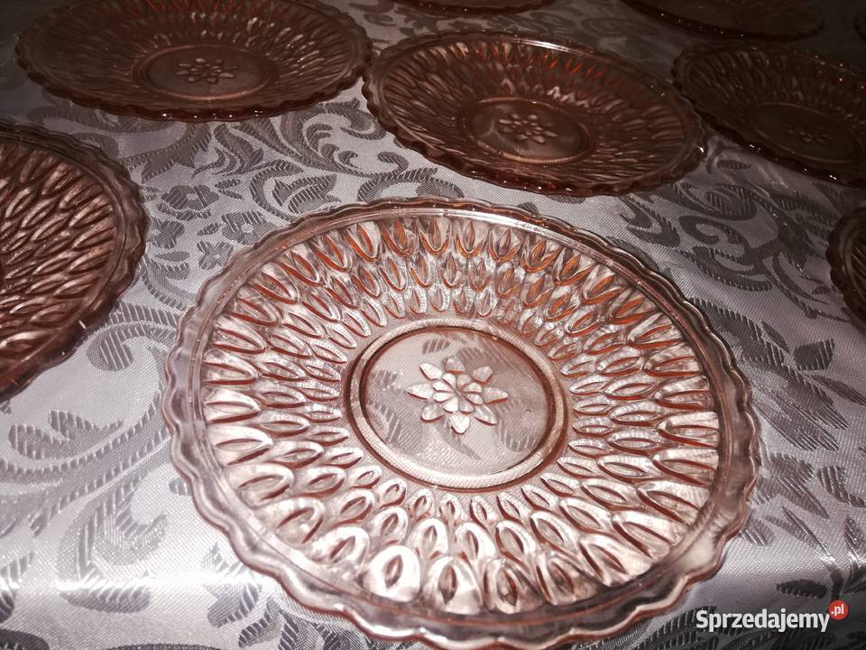 rozalinowe talerzyki deserowe łódzkie Chorzew