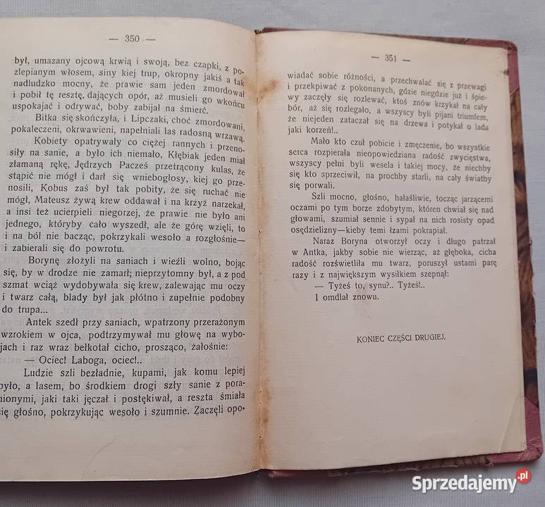 Władysław St Reymont Chłopi Tom 2 Zima wielkopolskie Koźminek