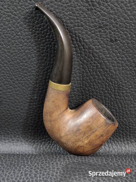 Klasyczna drewniana fajka tytoniowa vintage Poddębice