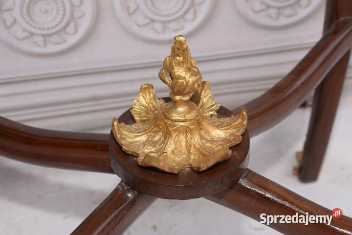 Barokowy Stolik Stół Medaliony Porcelanowe Kraków