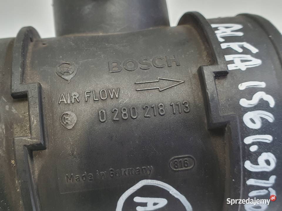 Alfa Romeo 156 19 JTD PRZEPŁYWOMIERZ POWIETRZA Janów