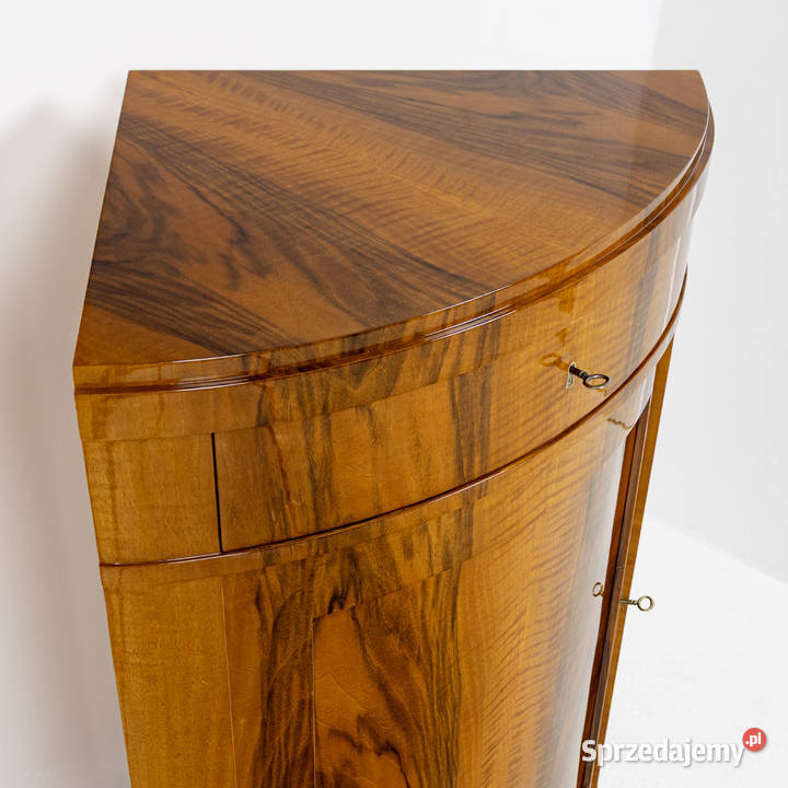 Kątnik Komoda Narożna Biedermeier Orzech Połsyk Swarzędz