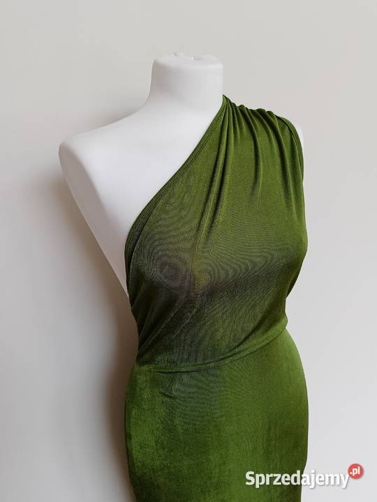 Zielona połyskująca sukienka maxi SHEIN z sprzedam