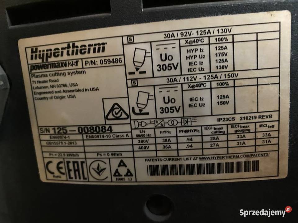 Wypalarka plazmowa CNC Pierce Rur 2500 Dobre Miasto sprzedam