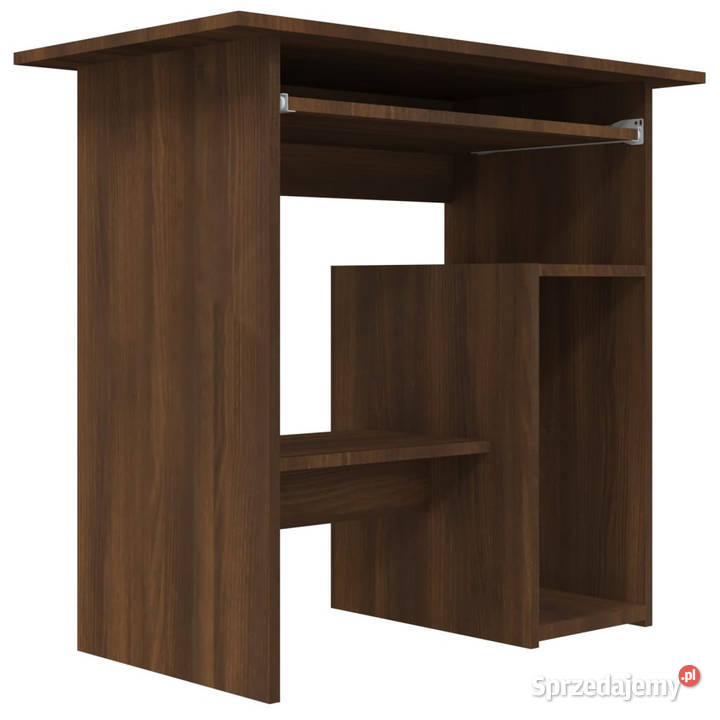 Biurko brązowy dąb 80x45x74 materiał