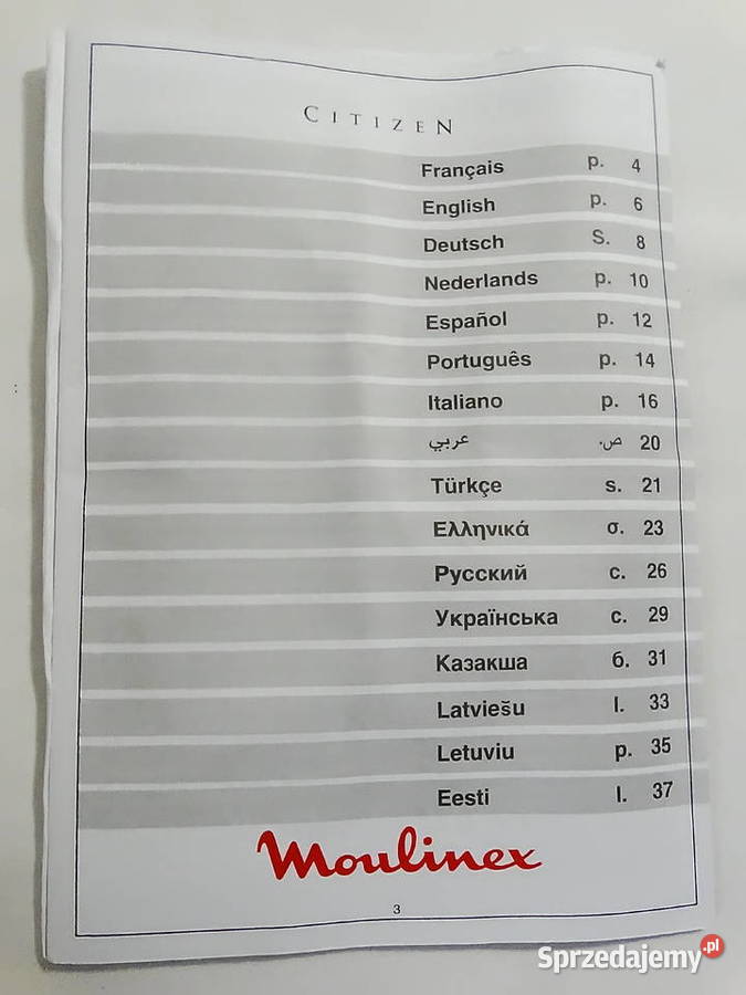 Moulinex Citizen AEB2 elektryczna polerka do AGD drobne lubelskie Biłgoraj