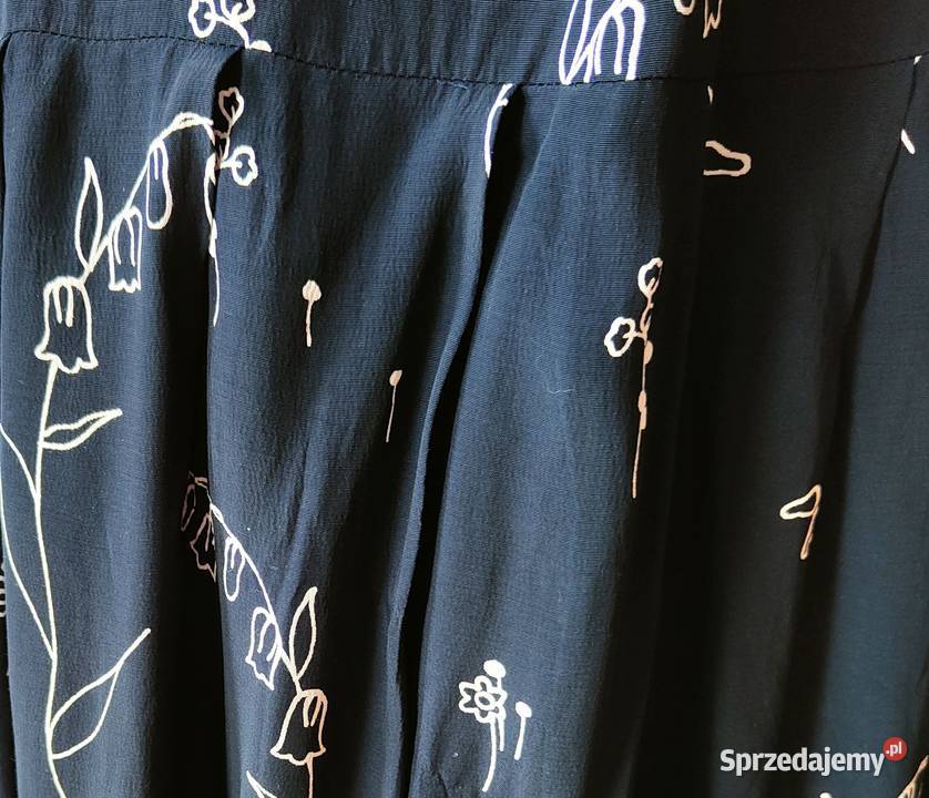 Spódnica midi długa 44 XXL plus size granatowa Szczecin sprzedam