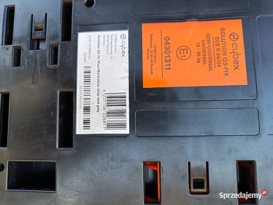Fotelik Cybex Solution Q3Fix 1536 6-36kg Wrocław sprzedam