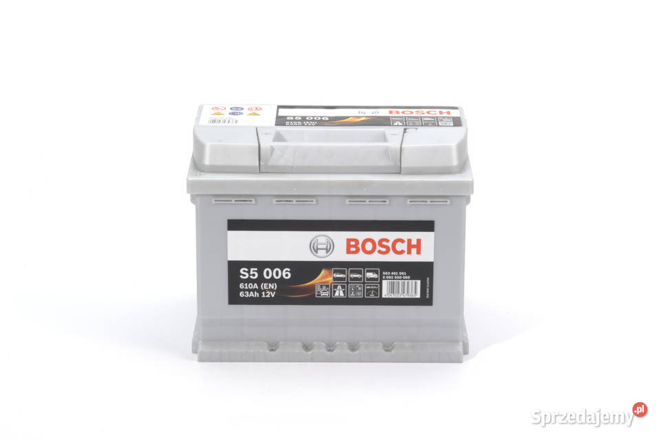 Akumulator 63Ah 610A BOSCH S5006 P Gliwice Układ elektryczny, zapłon sprzedam