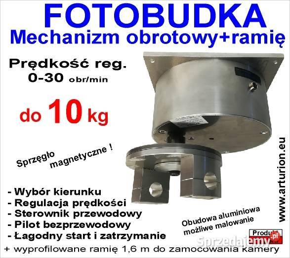 FOTOBUDKA mechanizm obrotowy z ramieniem do Warszawa