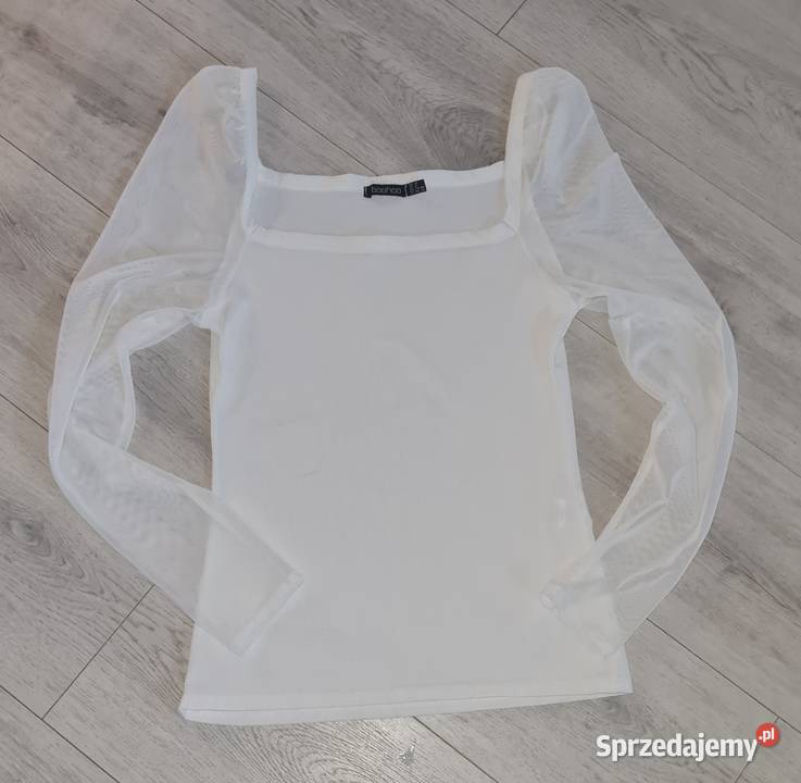 Bluzka damska basic biel Boohoo 40L Bluzki i koszule łódzkie Łódź