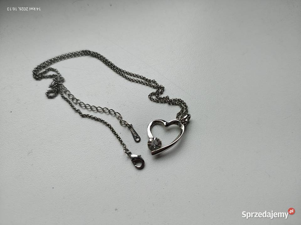 Łańcuszek z zawieszką wisiorek serce zachodniopomorskie Szczecin