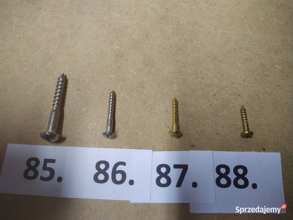 wkręty zabytkowe z nacięciem prostymstary Paterek