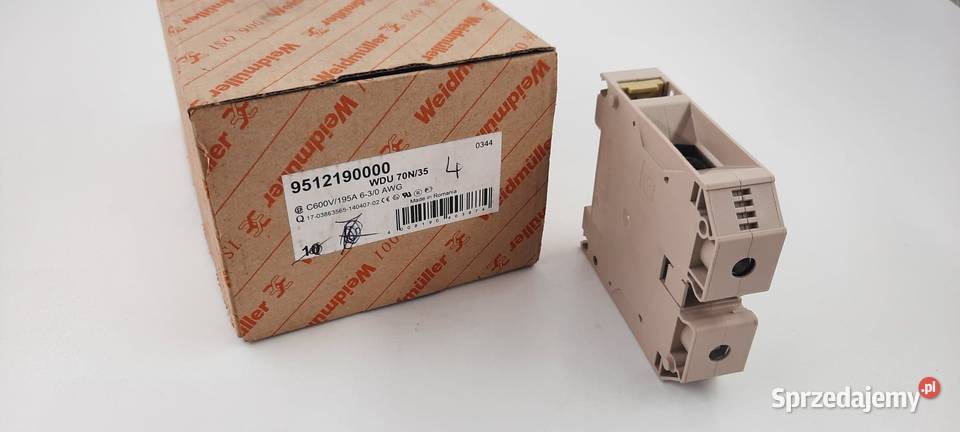 Złączka Weidmuller WDU 70N35 4