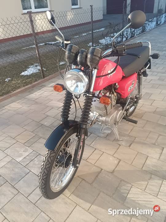 Nowa MZ ETZ 150 czerwona odbudowana Zduńska Wola