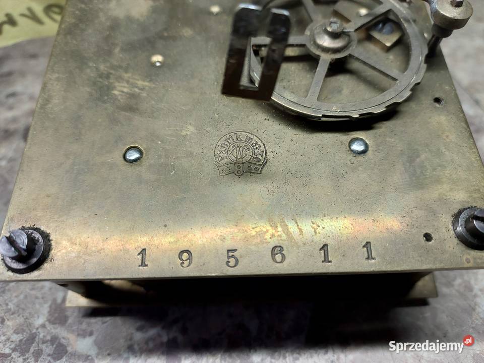M169 Mechanizm starego zegara ściennego Carl Tczew sprzedam