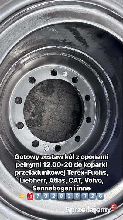 Opony pełne 120020 zestaw kół do koparki Częstochowa