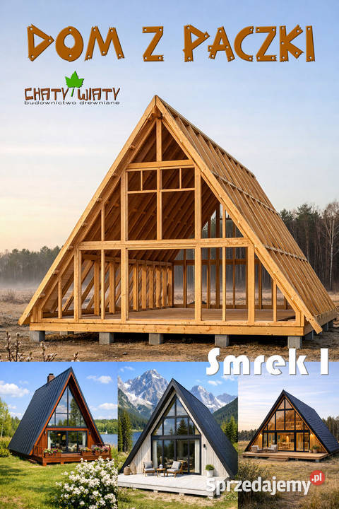 Dom szkielet do samodzielnego montażu DOM Z 43.54m2 małopolskie Zaborze sprzedam