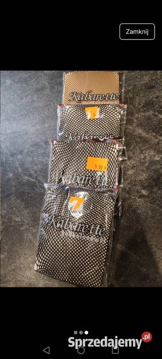 Kabaretki czarne brązowe podkolanówki 4 paczki Krosno