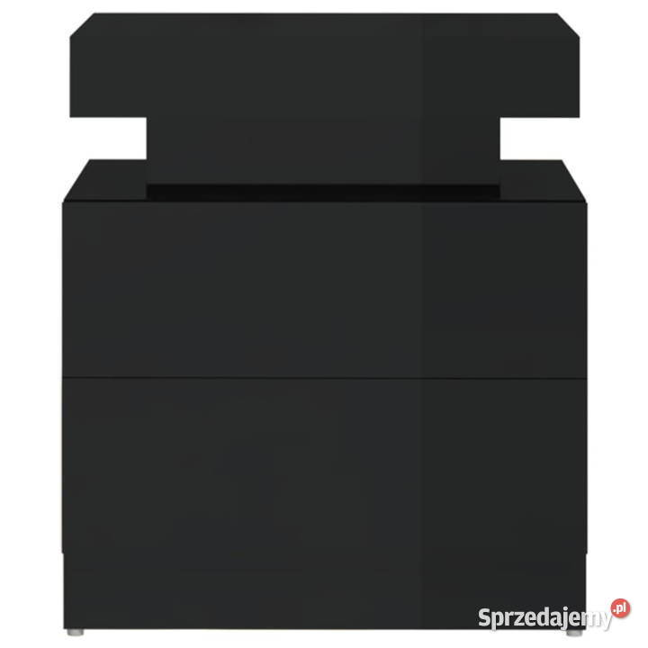 Szafka nocna czarna wysoki połysk 45x35x52 Nocne Warszawa
