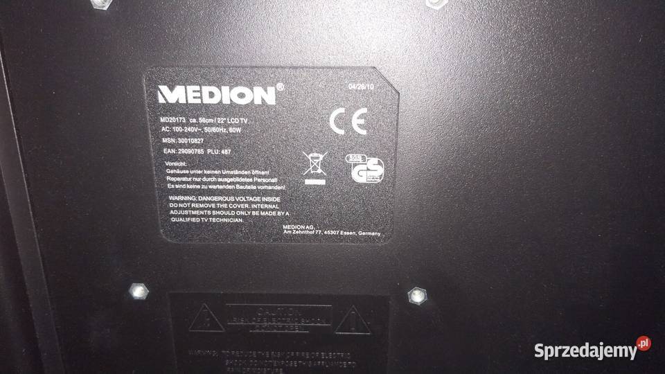 Telewizor 22 cale uszkodzony z pilotem małopolskie Bulowice sprzedam