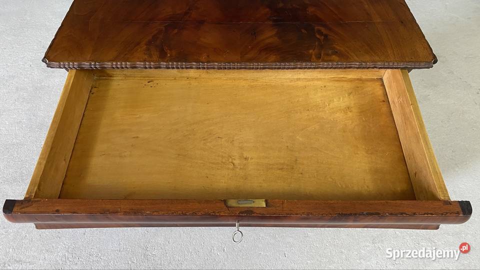 Komoda mahoniowa I poł XX w szuflada Budno