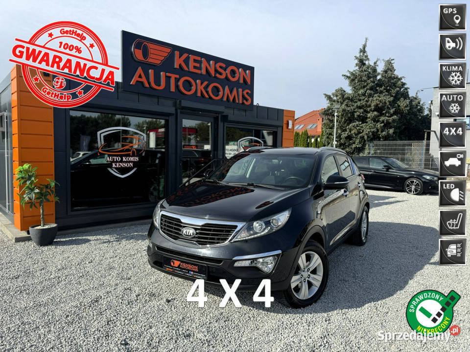 Kia Sportage HAK LED Klima Navi Temp 4x Grzane SUV Bydgoszcz sprzedam