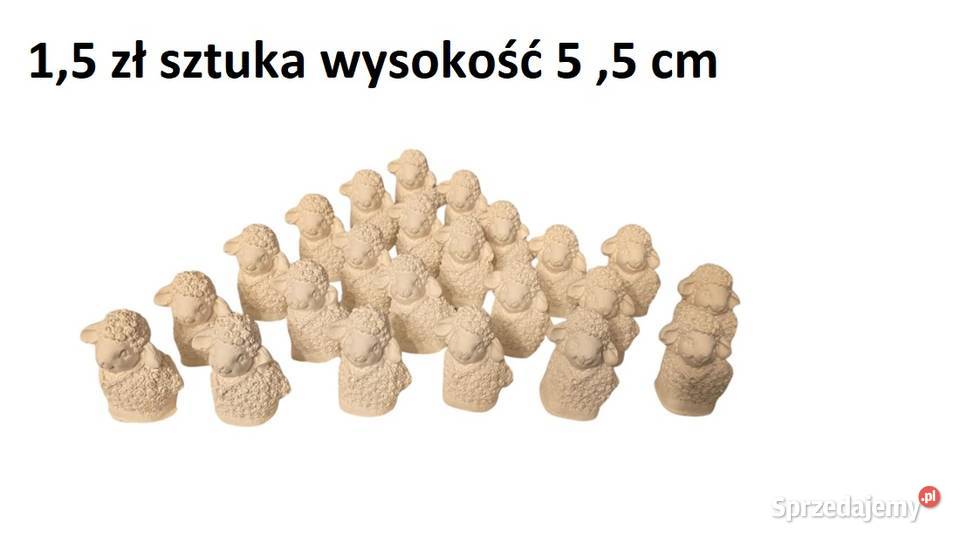 Mini kaczuszka gipsowa baranek gipsowy jajko z Bytom sprzedam
