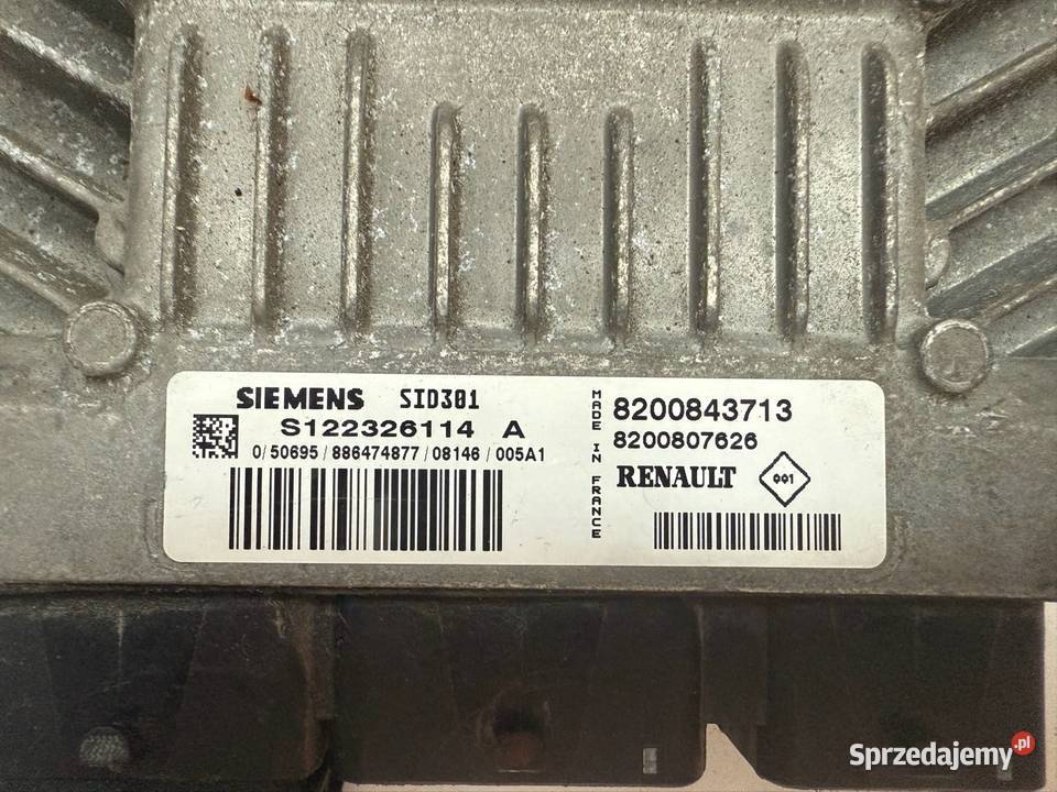 STEROWNIK KOMPUTER SILNIKA SIEMENS MEGANE II Kierownice powietrza Ostrów Wielkopolski