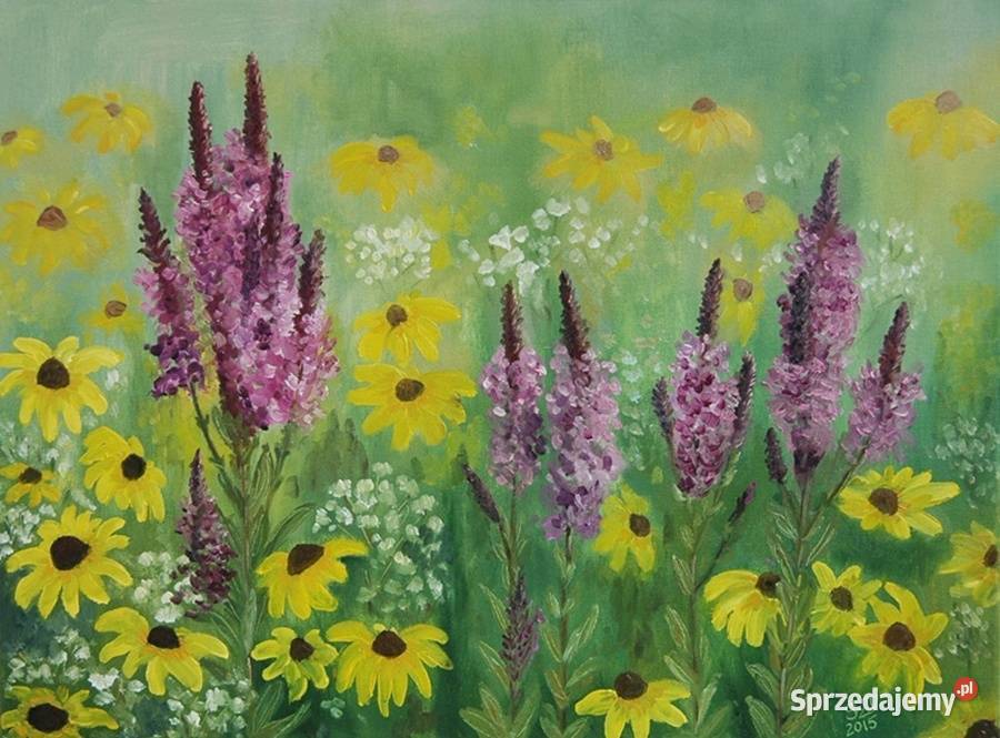 Obraz olejny Łączka Lublin