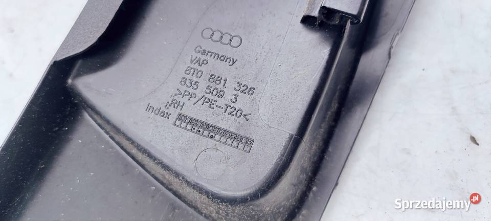 OSŁONA ZAŚLEPKA FOTELA PRAWA AUDI A4 A6 osobowe Przystajń