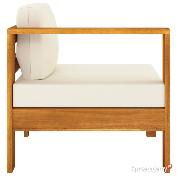 4osobowa sofa ogrodowa z kremowymi poduszkami Warszawa