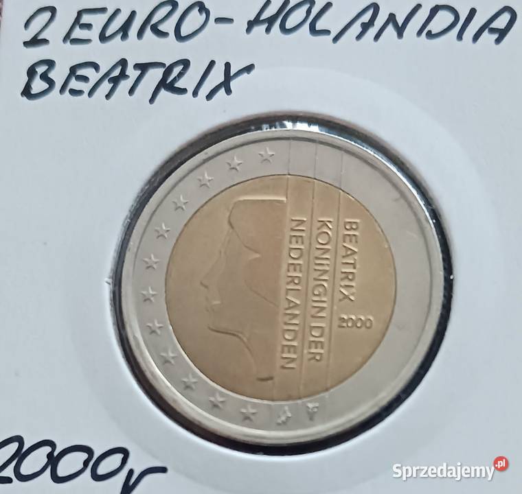 2 Euro Holandia 2000 r Beatrix około mennicze Konin