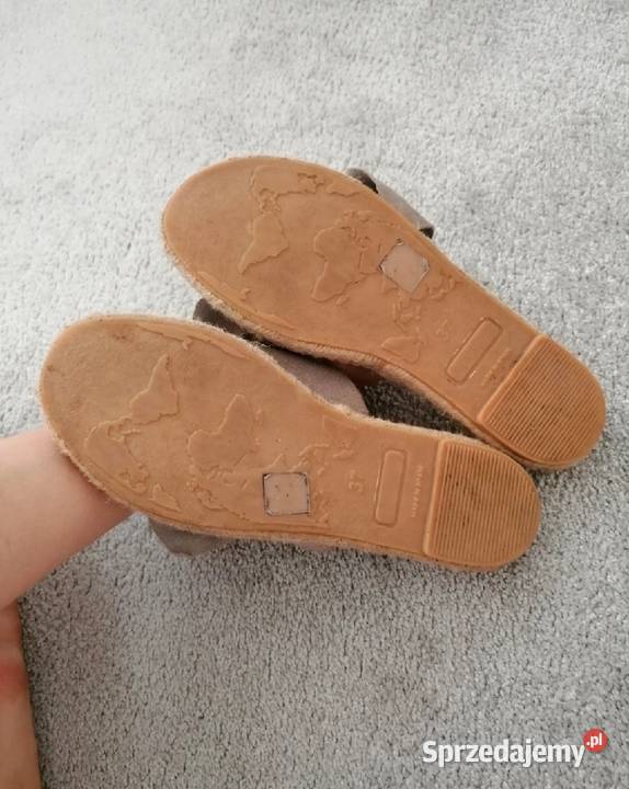 skórzane klapki uszy rozmiar 37 Sandały i klapki lubelskie