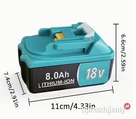 Bateria do Makita 18V 8 Ah zamiennik BL1840B Dom i Ogród lubelskie Lublin