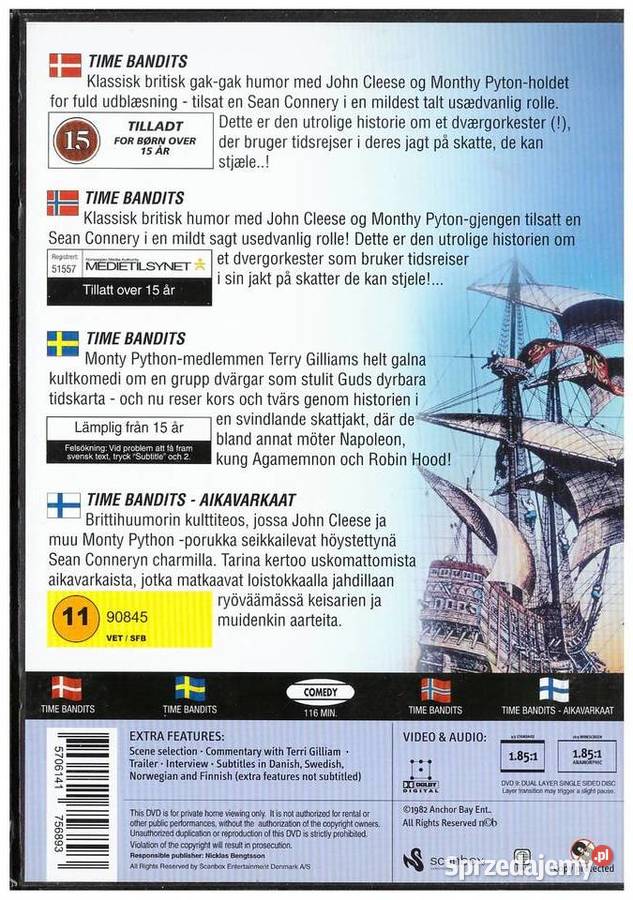 DVD Time Bandits Pułtusk