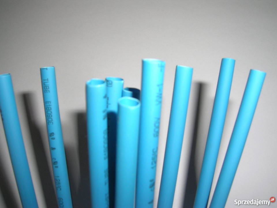 rurka koszulka termokurczliwa niebieska 127mm 1m
