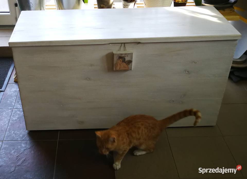 Skrzynia rustykalna siedzisko kufer ławka 90cm Radków