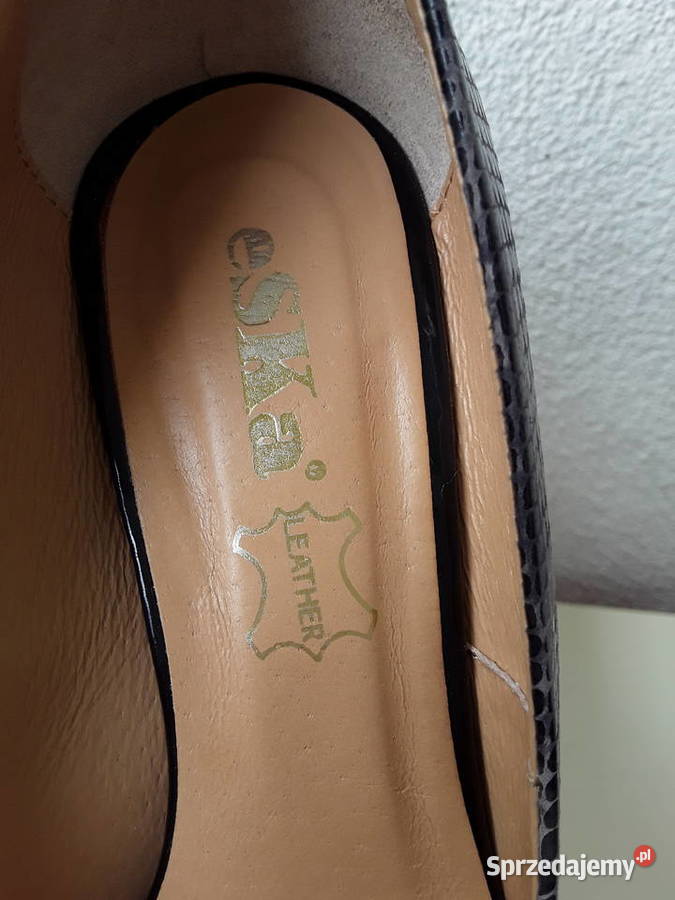 Skórzane lakierowane szpilki r38 inna Warszawa sprzedam