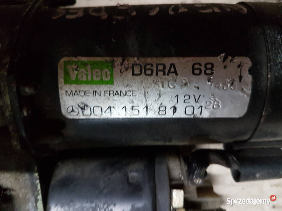 MERCEDES A KLASA SLK ROZRUSZNIK 0041518101 VALEO Układ elektryczny wielkopolskie Turek sprzedam