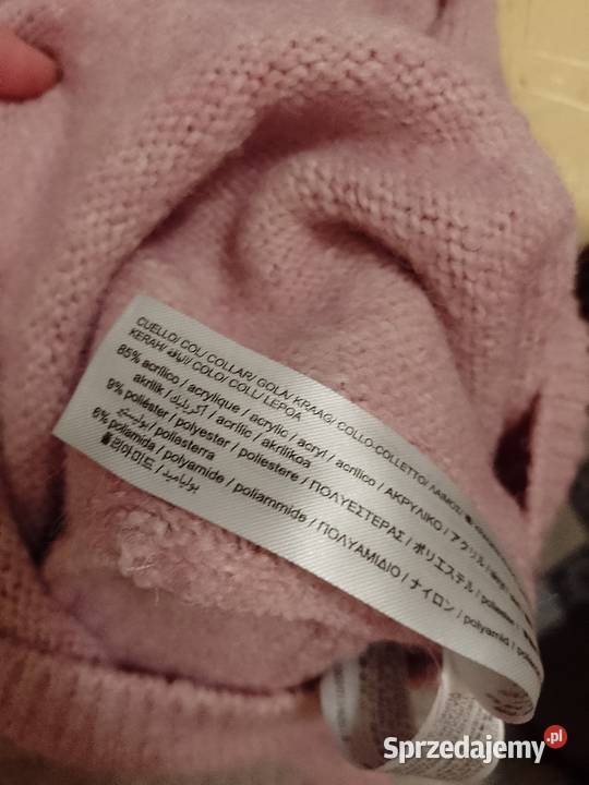 36S ZARA Różowy kombinezon dzianinowy z Madrytu Kraków