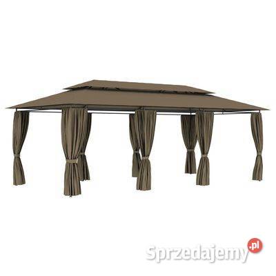 vidaXL Altana z zasłonami 600x298x270 kolor mazowieckie Warszawa