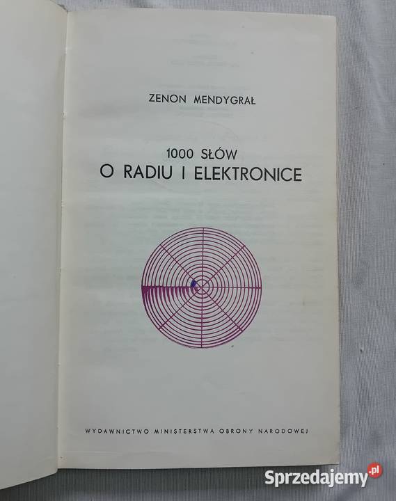 Zenon Mendygrał 1000 słów o radiu i elektronice Koźminek sprzedam