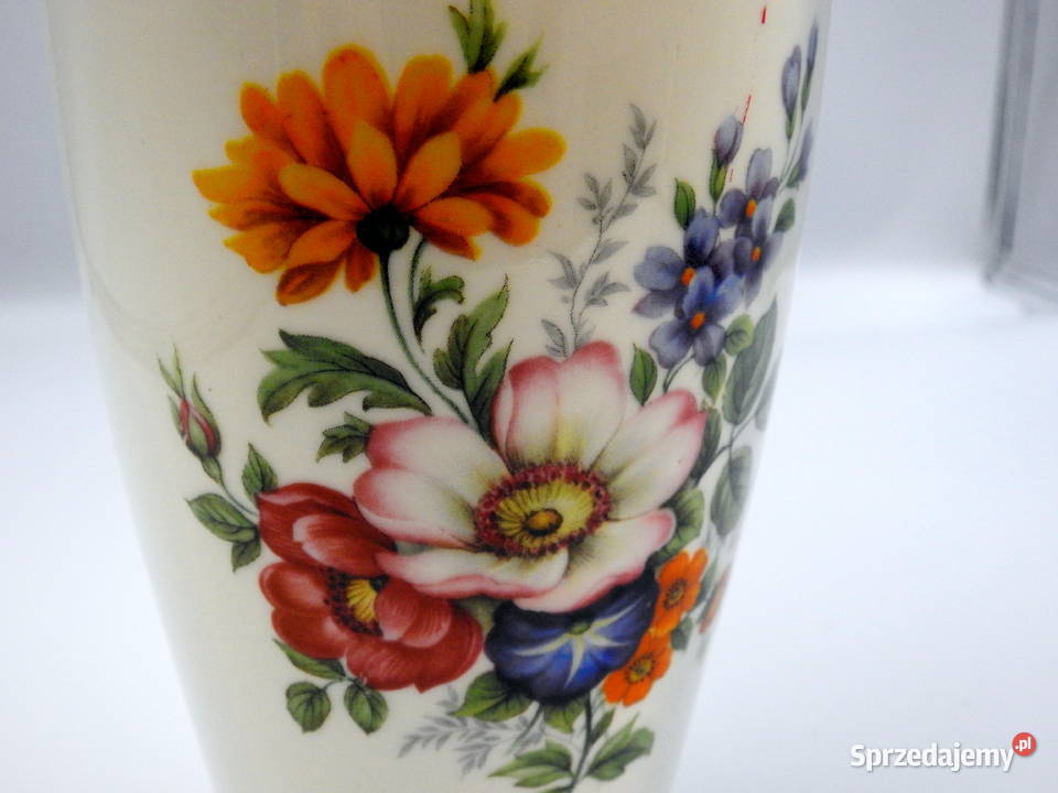 Piękny porcelanowy wazon sygnowany niemiecki Inowrocław