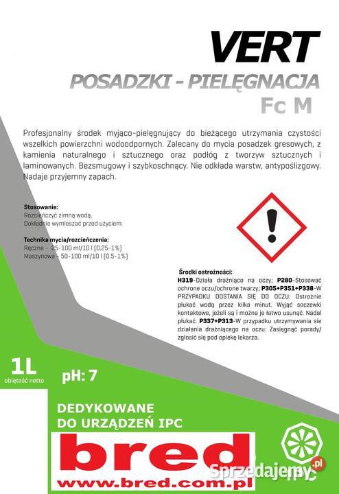 VERT koncentrat do maszynowego i ręcznego mycia Bytów