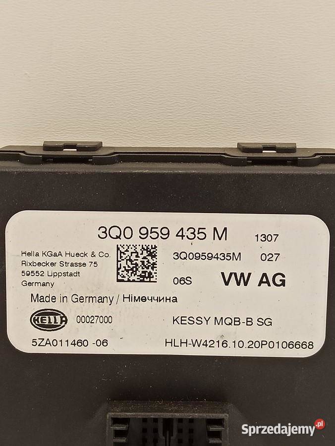 SKODA KAROQ MODUŁ STEROWNIK KESSY 3Q0959435M