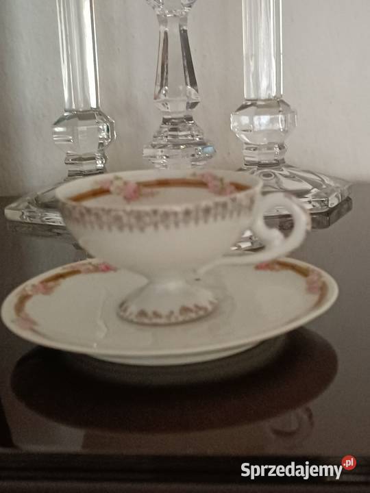 Sygnatura Suhl Staruszka filiżanka porcelanowa Ceramika i szkło Jastrzębie-Zdrój