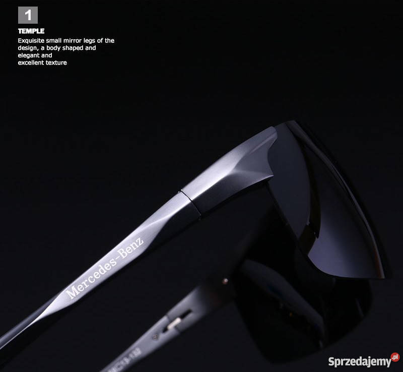 Okulary MercedesBenz Sport Etui z logo MB Polaryzacyjne