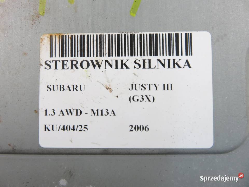 STEROWNIK SUBARU JUSTY III G3X 13 AWD 94 M13A