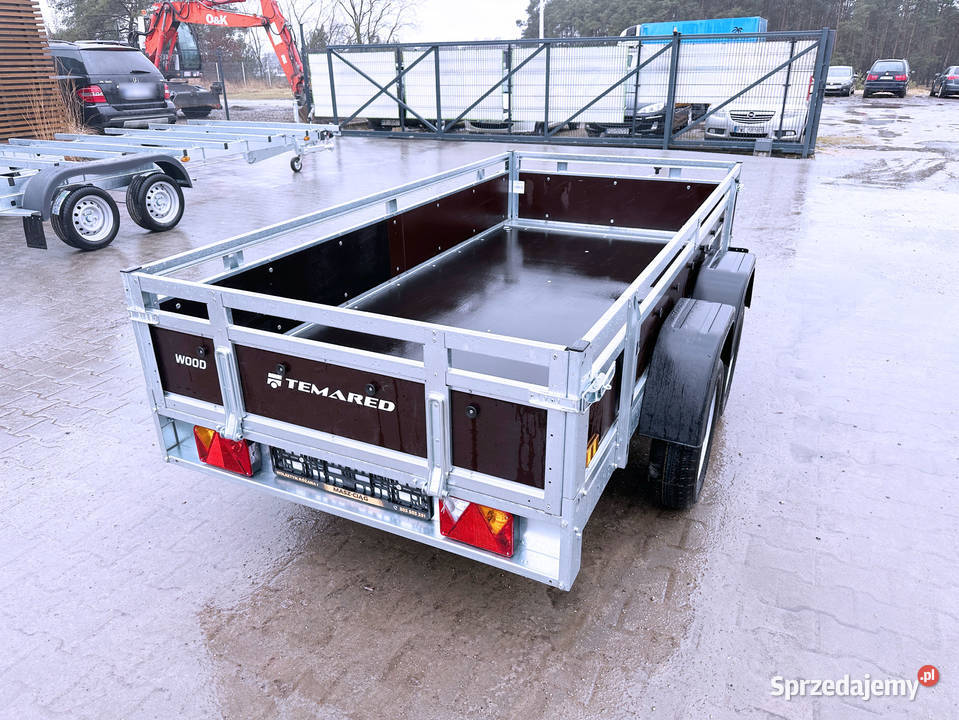 Przyczepka TEMARED WOOD 26122 KIPP DMC 750 burty Cegielsko